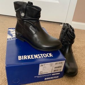 Birkenstock Sarnia Slouch Bootie Black NWT 36
